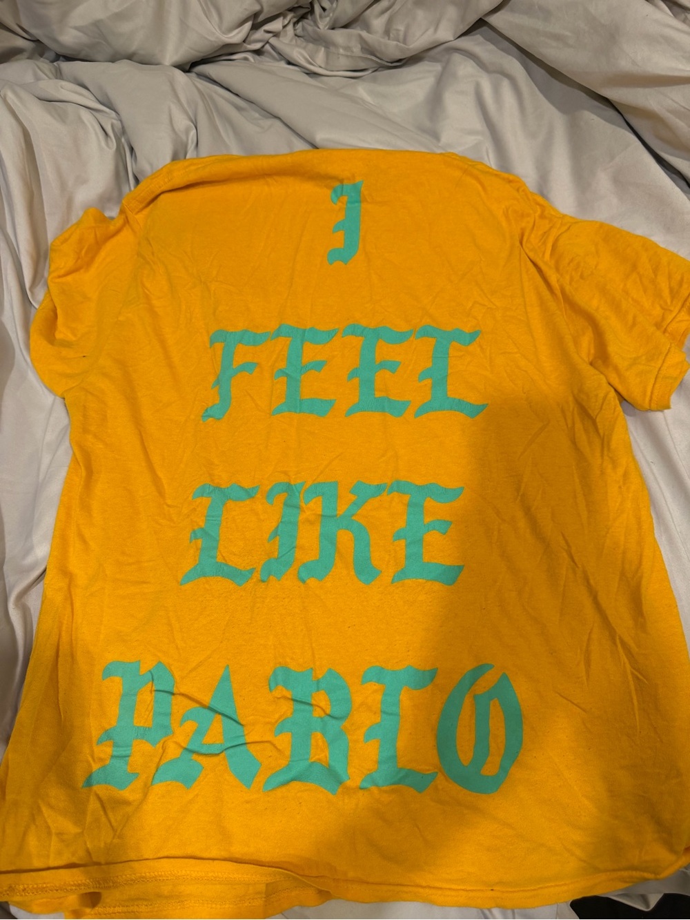 Yellow “I Feel Like Pablo” Yeezy Graphic Tee